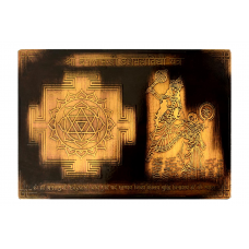 Shree Baglamukhi Dusmahavidya Yantra with Photo