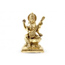 Saraswati in Brass