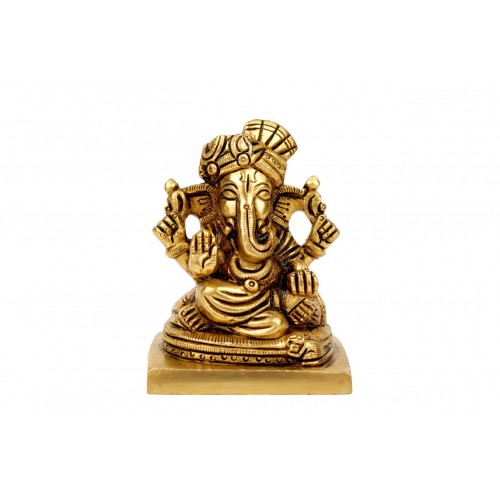 Pagdi Ganesha in Brass