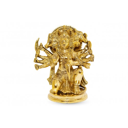 Punchmukhi Hanuman in Brass