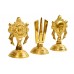 Tirupati Balaji Shanku Chakra Naama Set in Brass